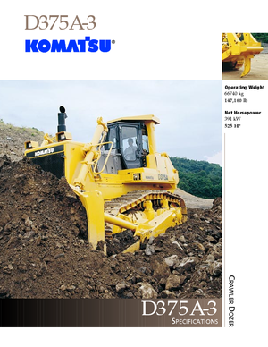 Верижен булдозер Komatsu D375A-3