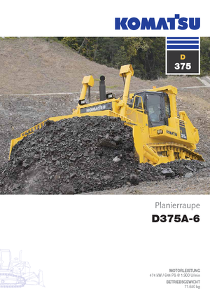 Верижен булдозер Komatsu D375A-6