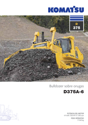 Верижен булдозер Komatsu D375A-6