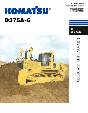 Верижен булдозер Komatsu D375A-6