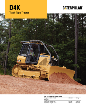 Верижен булдозер Caterpillar D4K M