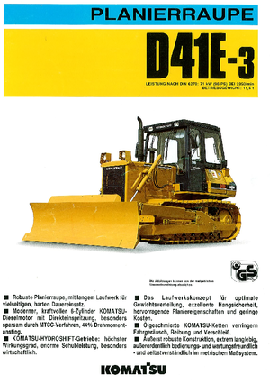 Верижен булдозер Komatsu D41E-3