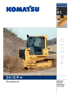 Верижен булдозер Komatsu D41P-6C