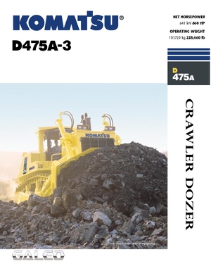 Верижен булдозер Komatsu D475A-3