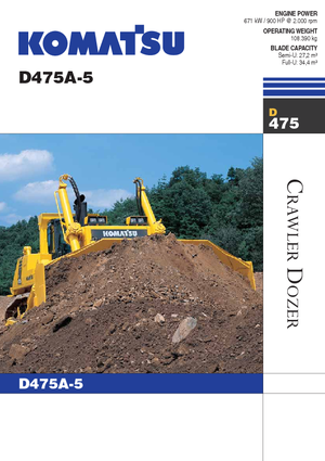 Верижен булдозер Komatsu D475A-5