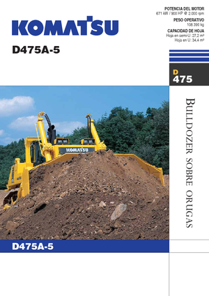 Верижен булдозер Komatsu D475A-5