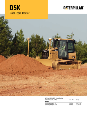 Верижен булдозер Caterpillar D5K XL