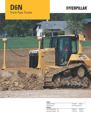 Верижен булдозер Caterpillar D6N LGP