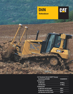 Верижен булдозер Caterpillar D6N LGP