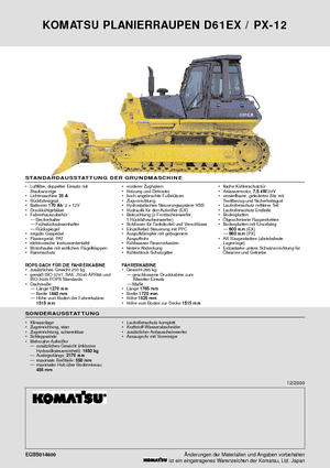 Верижен булдозер Komatsu D61PX-12
