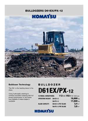Верижен булдозер Komatsu D61PX-12