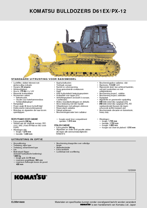 Верижен булдозер Komatsu D61PX-12