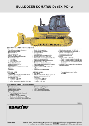 Верижен булдозер Komatsu D61PX-12