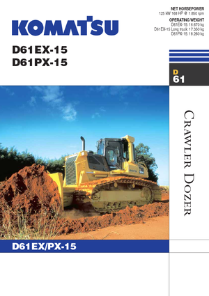 Верижен булдозер Komatsu D61PX-15