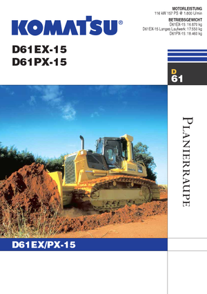 Верижен булдозер Komatsu D61PX-15