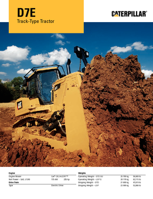 Верижен булдозер Caterpillar D7E