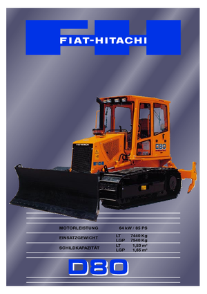 Верижен булдозер Fiat-Hitachi D 80 LT