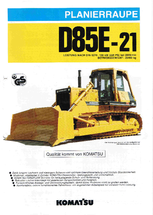 Верижен булдозер Komatsu D85E-21