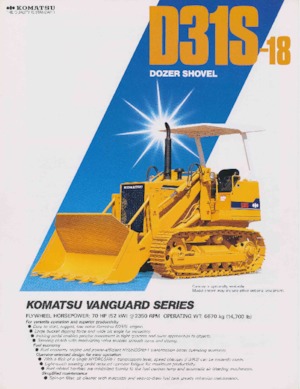 Верижен булдозер Komatsu D31S-18
