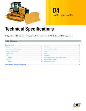 Верижен булдозер Caterpillar D4 XL