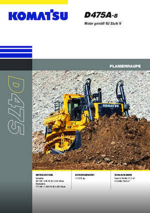 Верижен булдозер Komatsu D475A-8E0