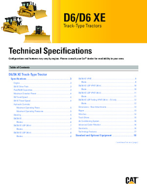 Верижен булдозер Caterpillar D6 XE LGP
