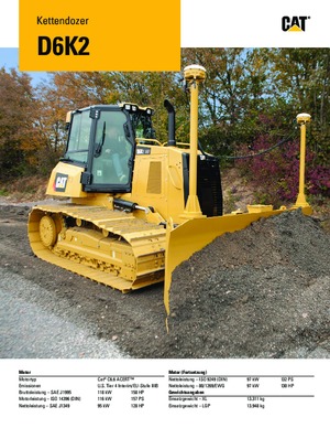 Верижен булдозер Caterpillar D6K2 XL