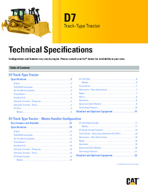 Верижен булдозер Caterpillar D7 LGP