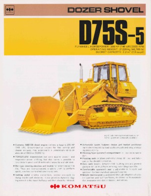 Верижен булдозер Komatsu D75S-5