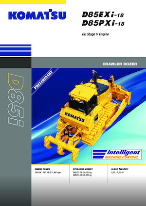 Верижен булдозер Komatsu D85PXi-18E0