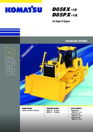 Верижен булдозер Komatsu D85PX-18E0