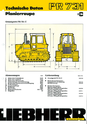 Верижен булдозер Liebherr PR 731 C
