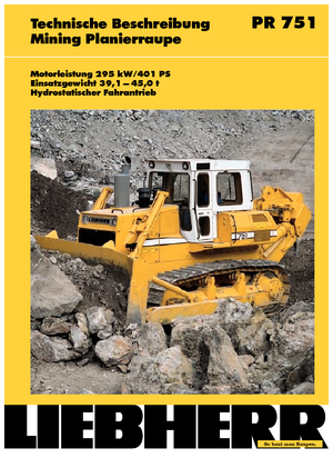 Верижен булдозер Liebherr PR 751