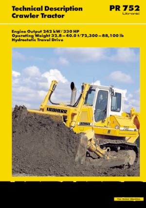 Верижен булдозер Liebherr PR 752