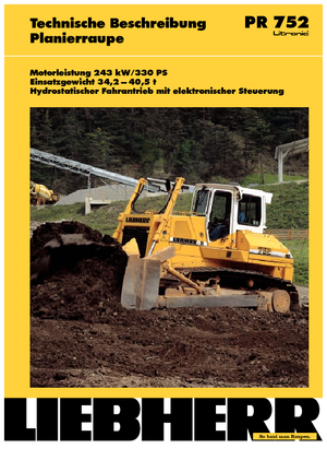 Верижен булдозер Liebherr PR 752