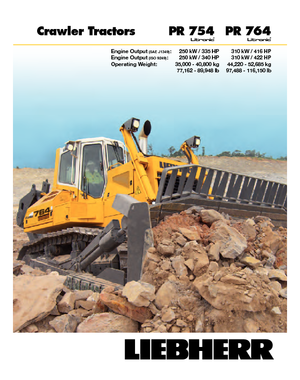 Верижен булдозер Liebherr PR 764