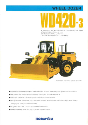 Колесна дозаторна машина Komatsu WD420-3A