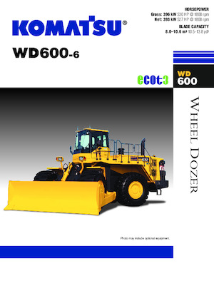 Колесна дозаторна машина Komatsu WD600-6