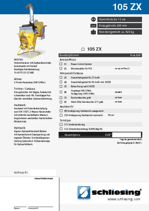 Дробилки за дърво Schliesing 105 ZX