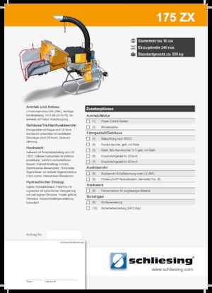 Дробилки за дърво Schliesing 175 ZX
