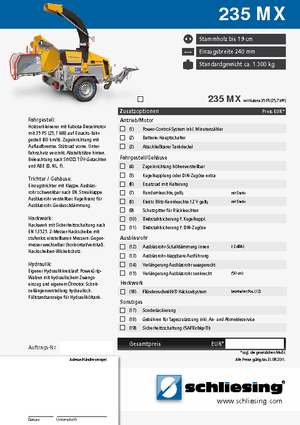 Дробилки за дърво Schliesing 235 MX