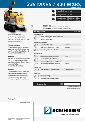 Дробилки за дърво Schliesing 235 MXRS