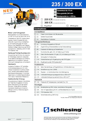 Дробилки за дърво Schliesing 300 EX