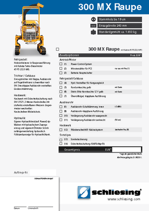 Дробилки за дърво Schliesing 300 MX Raupe