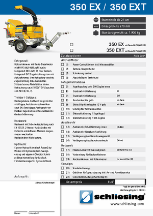 Дробилки за дърво Schliesing 350 EX