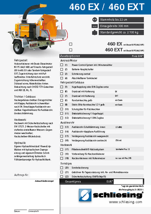 Дробилки за дърво Schliesing 460 EX