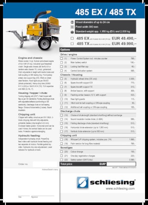 Дробилки за дърво Schliesing 485 TX