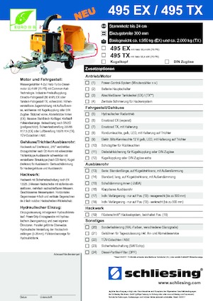 Дробилки за дърво Schliesing 495 EX