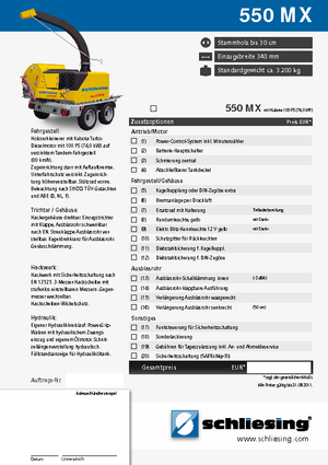 Дробилки за дърво Schliesing 550 MX