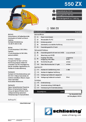 Дробилки за дърво Schliesing 550 ZX Forst